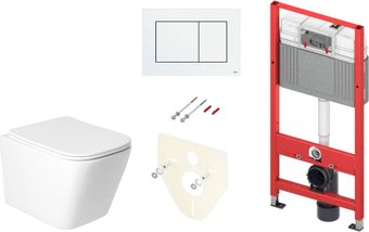 Унитаз подвесной Saniteco KW-9004WS + TECE Kit 9400413