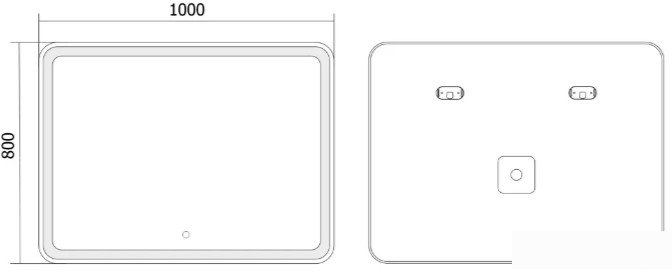 Axus Зеркало Relax 100x80 Стандарт
