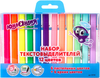 Набор текстовыделителей Юнландия Pastel 151718 (12шт)