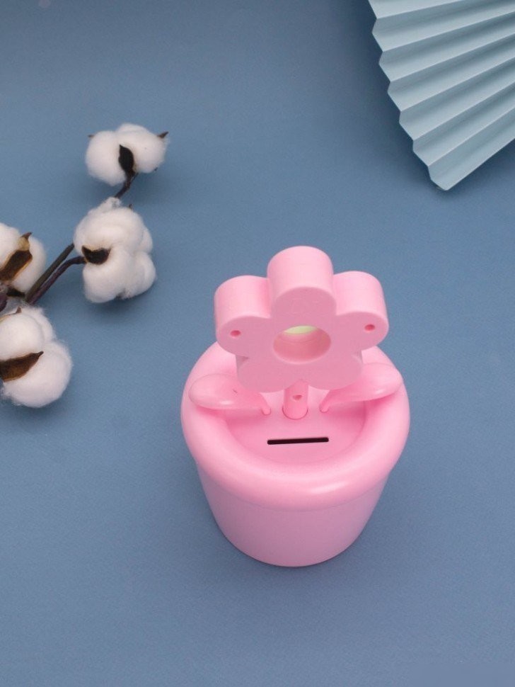 Настольные часы ILikeGift Flower in a pot 100P-106-02 (розовый)