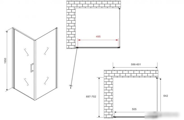 Душевой уголок Abber Sonnenstrand AG04060-S70
