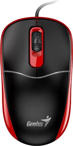 Мышь Genius DX-111 USB-A (черный/красный)