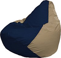 Кресло-мешок Flagman Груша Супер Мега 4XL Г5.1-39 (тёмно-синий/тёмно-бежевый)