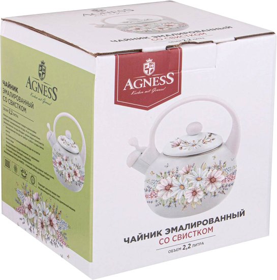 Чайник со свистком Agness Дворцовый парк 934-434