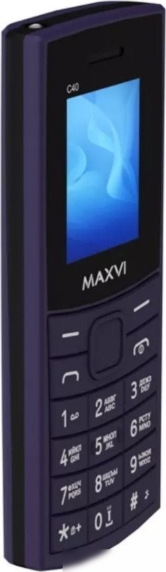 Кнопочный телефон Maxvi C40 (фиолетовый)