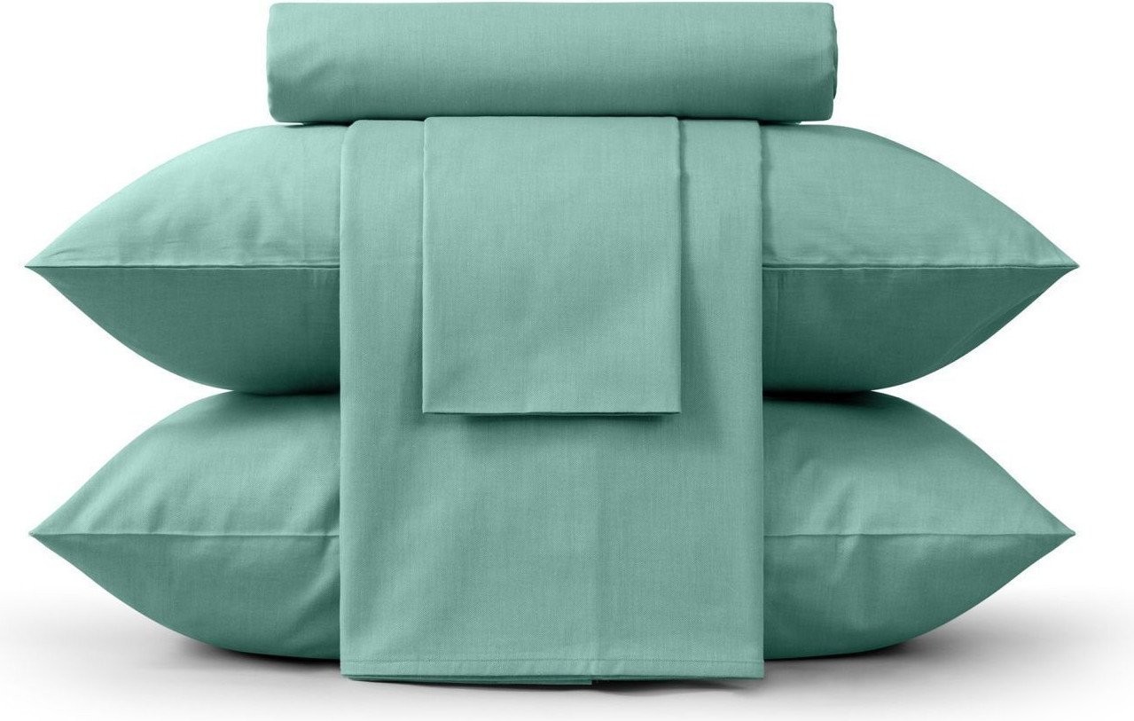 Семейный комплект постельного белья Verossa Melange Семейный 50x70/70x70 775873 (Emerald)