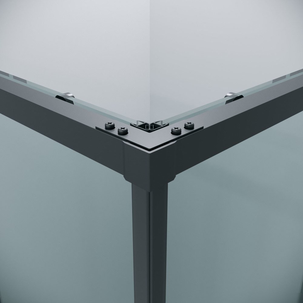 Душевой уголок Grossman Galaxy 100x70x195 300.K33.01.1070.21.00 (черный матовый/прозрачное стекло)