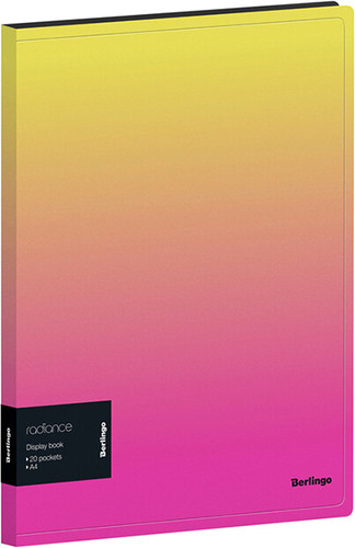 Папка для бумаг Berlingo Radiance DB4_20001 (желтый/розовый)