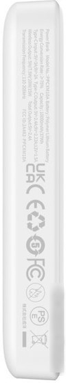 Внешний аккумулятор Baseus Magnetic Mini Air Wireless Fast Charge Power Bank 20W 10000mAh (белый)