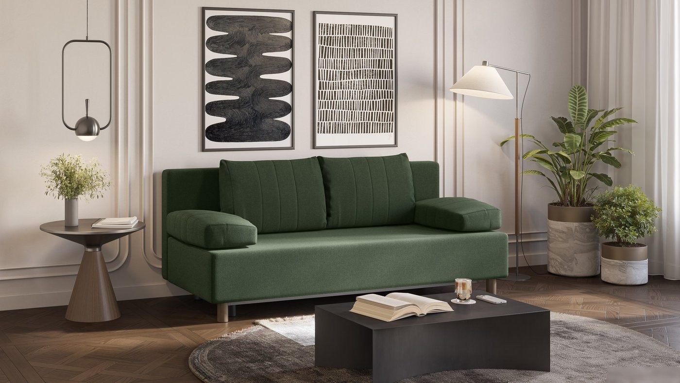 Диван Mio Tesoro Саари SB3 (Malmo 37 Dark Green)