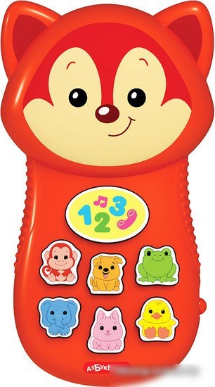 Интерактивная игрушка Азбукварик Телефончик Лисичка 2972