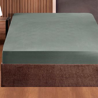 Постельное белье DO&CO Soft на резинке 90x200x30 12121 (зеленый)