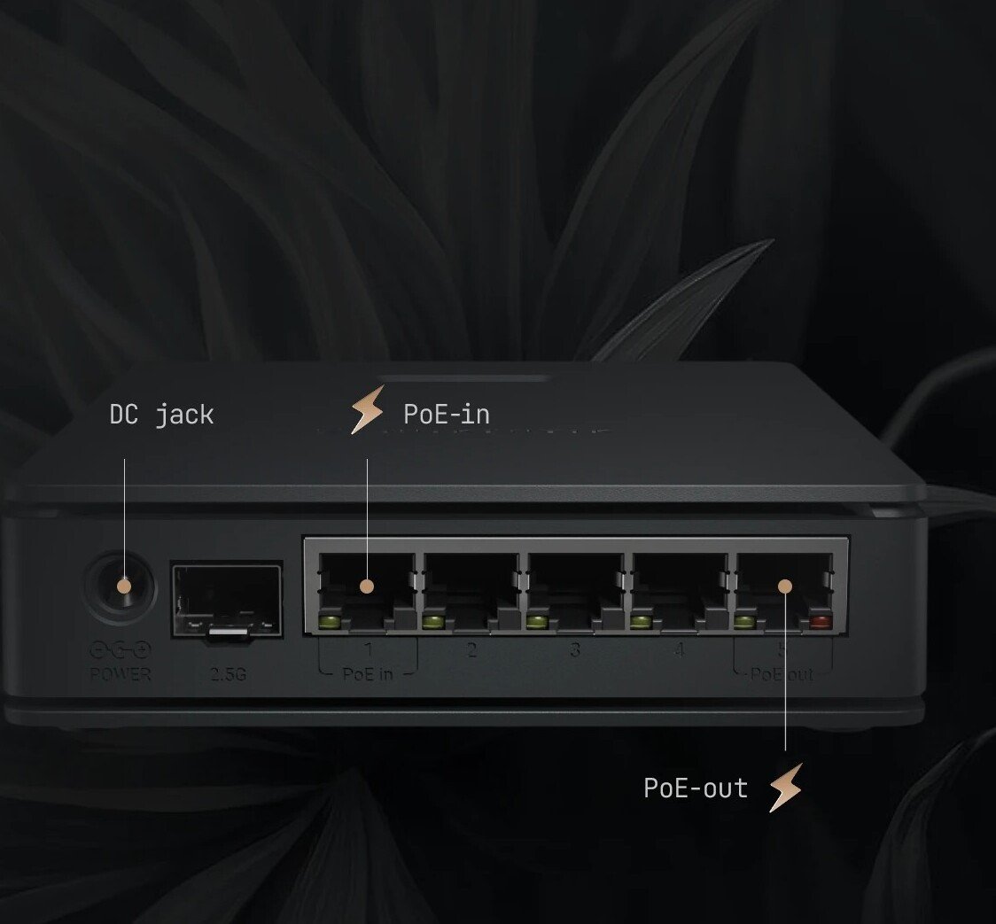 Wi-Fi роутер Mikrotik hAP ax S E62iUGS-2axD5axT