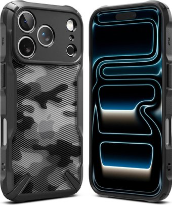 Чехол для телефона Ringke Fusion X для iPhone 17 Pro Camo Black