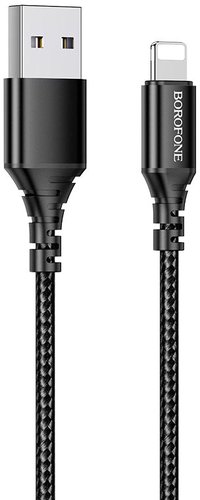 Кабель Borofone BX54 USB Type-A - Lightning (1 м, черный)