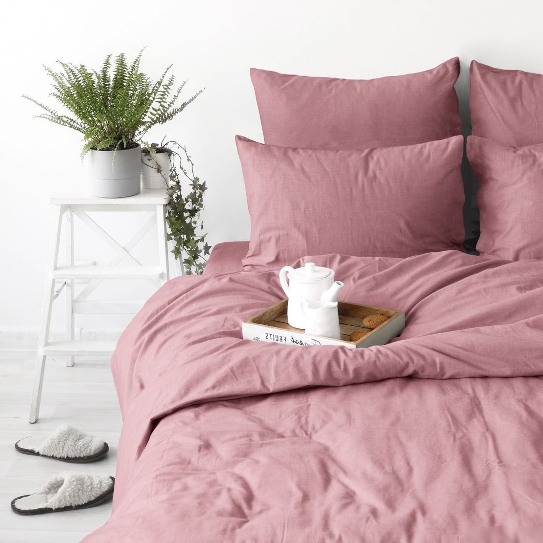Постельное белье Verossa 2.0сп Melange Marsala VRM 2040 Marsala Д12 23