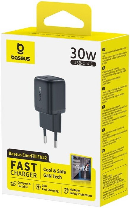 Сетевое зарядное Baseus EnerFill FN22 1C 30W E0123100