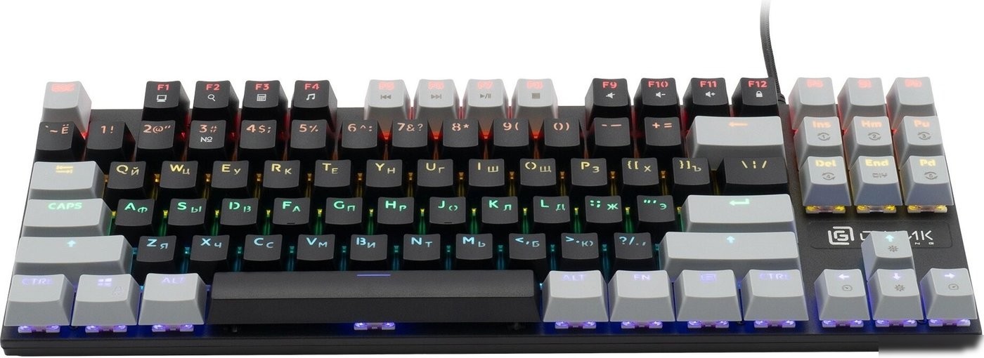 Клавиатура Оклик K600X (черный/серый)