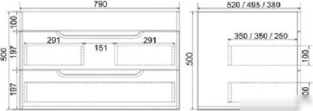 Toppus Тумба под умывальник Satin 80 9711.005