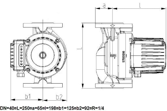 Циркуляционный насос IMP Pumps GHNbasic II 40-40F