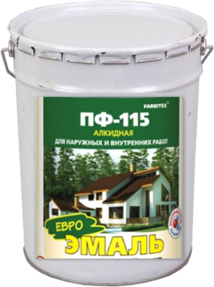 Эмаль Farbitex ПФ-115 20кг (зеленый) [Ф3476290]