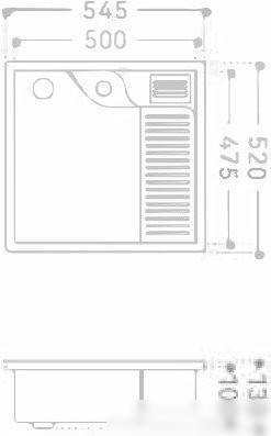 Умывальник Abber Rechteck AC2224R (белый)
