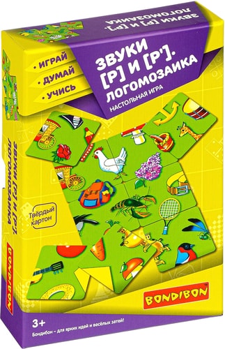 Развивающая игра Bondibon Логомозаика. Звуки Р и Р' ВВ3919