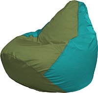 Кресло-мешок Flagman Груша Мега XXXL Г3.1-230 (оливковый/бирюзовый)