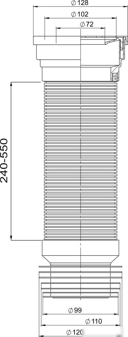 Гофра РМС ОУА-0.55м