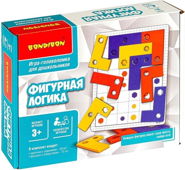 Развивающая игра Bondibon Фигурная логика ВВ4896