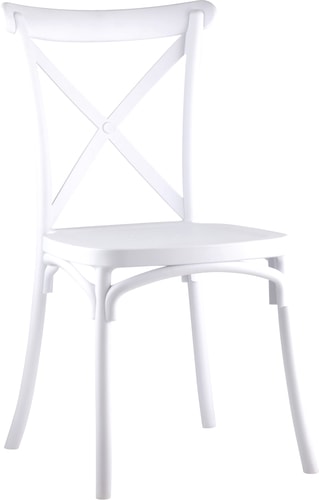 Стул Stool Group Кроссбэк пластиковый (белый)