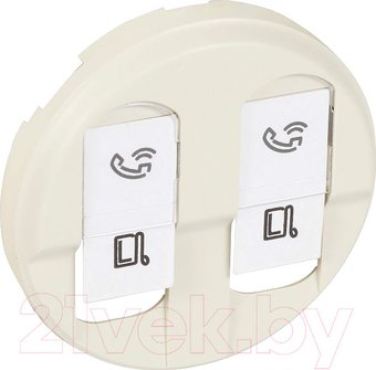 Накладка для компьютерной/телефонной розетки Legrand Celiane 66236 (слоновая кость)