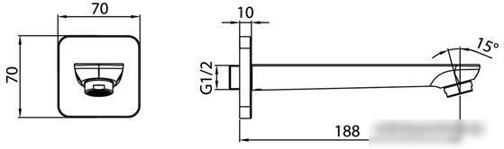 Излив IDDIS Slide SLISB00i63
