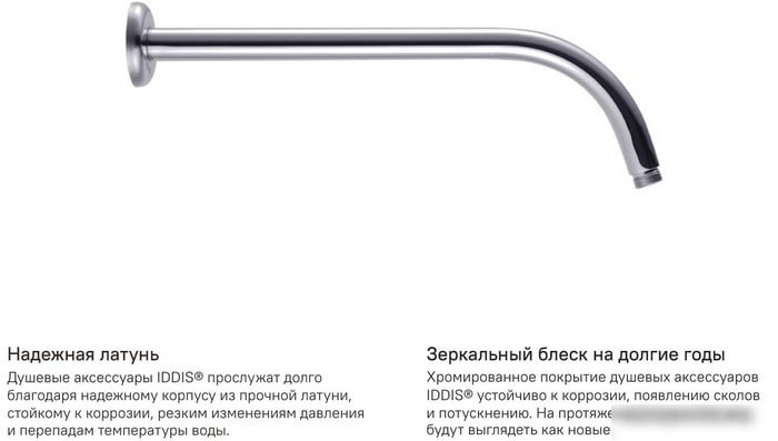 Держатель верхнего душа IDDIS Built-in Shower 001SB35i61