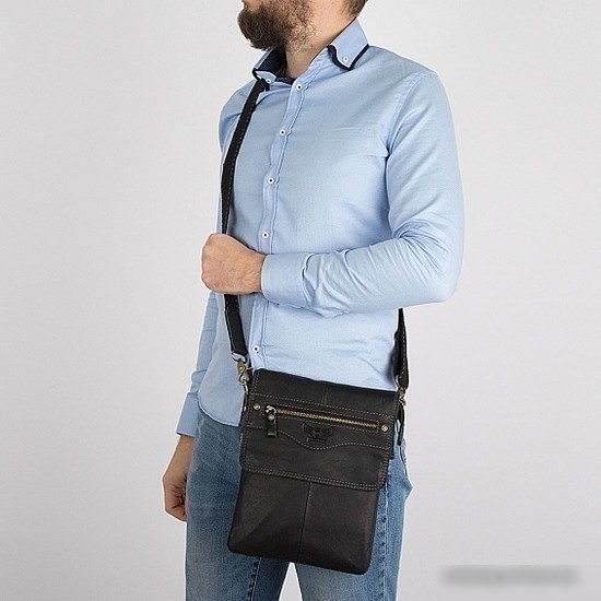 Сумка через плечо Poshete 196-1148-21-BLK (черный)