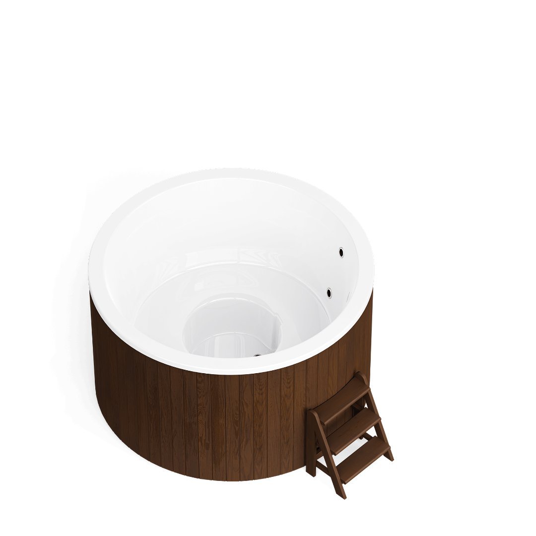 Купель PolarSpa Comfort термососна 195 Cold (темный, с аэромассажем)