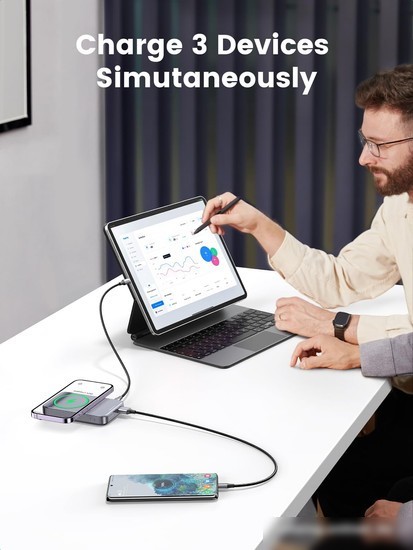 Внешний аккумулятор Ugreen PB206 20W 10000mAh (черный)
