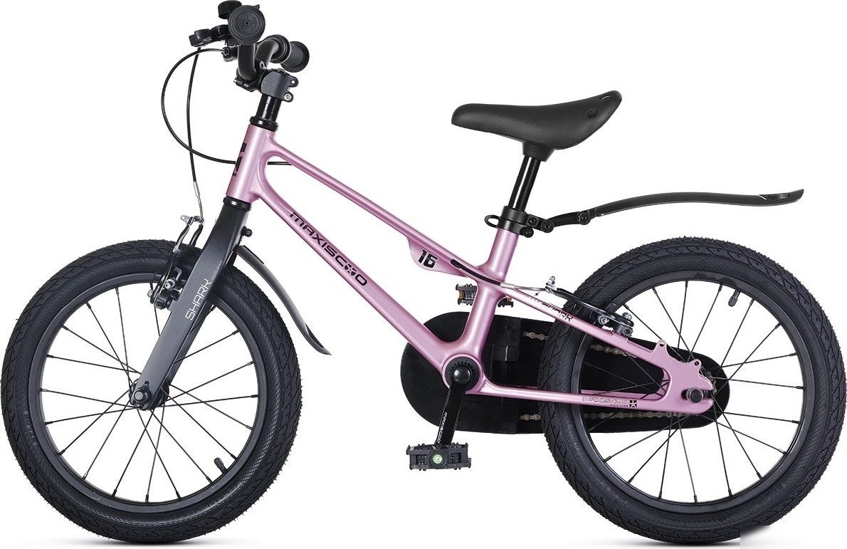 Детский велосипед Maxiscoo Shark Sport 16 2025 MSC-SH1643 (розовый жемчуг, разобранный)