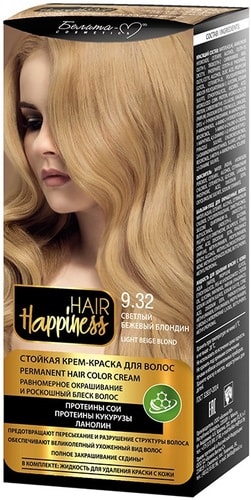 Белита-М Hair Happiness Стойкая 9.32 светлый бежевый блондин