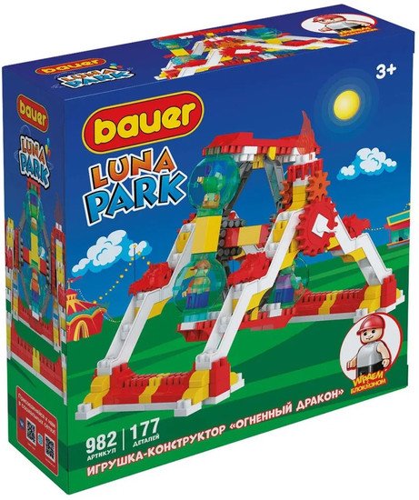 Конструктор Bauer Luna Park Аттракцион Огненный Дракон 982