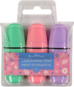 Набор маркеров Bruno Visconti LadyMarker Mini 22-0066 (3шт)
