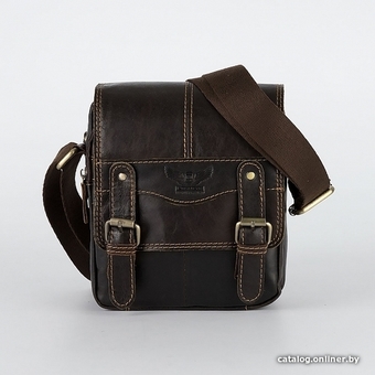 Сумка через плечо Poshete 196-3490-DBW (коричневый)