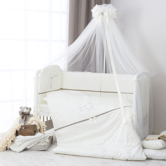 Постельное белье Perina Le petit bebe ПБ-01.5 6 предметов (молочно-кофейный)