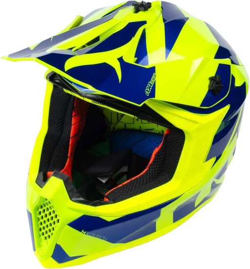 Мотошлем MT Helmets Falcon Crush B7 (M, глянцевый синий)