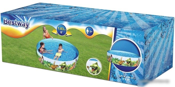 Каркасный бассейн Bestway Динозавр 55022 (183х38)