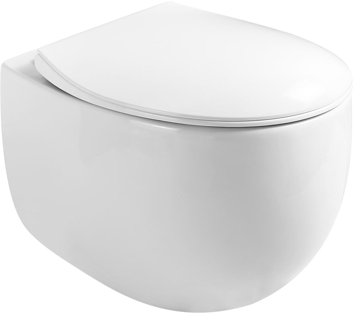 Унитаз подвесной Roxen Egg в комплекте с инсталляцией StounFix Dual Fresh 6 в 1 968475 (кнопка: брашированное золото)