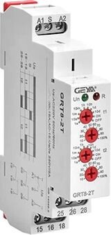 Реле времени GEYA Реле времени GRT8-2T-W240, 2CO, 16A(250VAC), 12_240VAC/DC, 100ms_10d/ON/OFF, задержка на включение, двухканальное, 1M