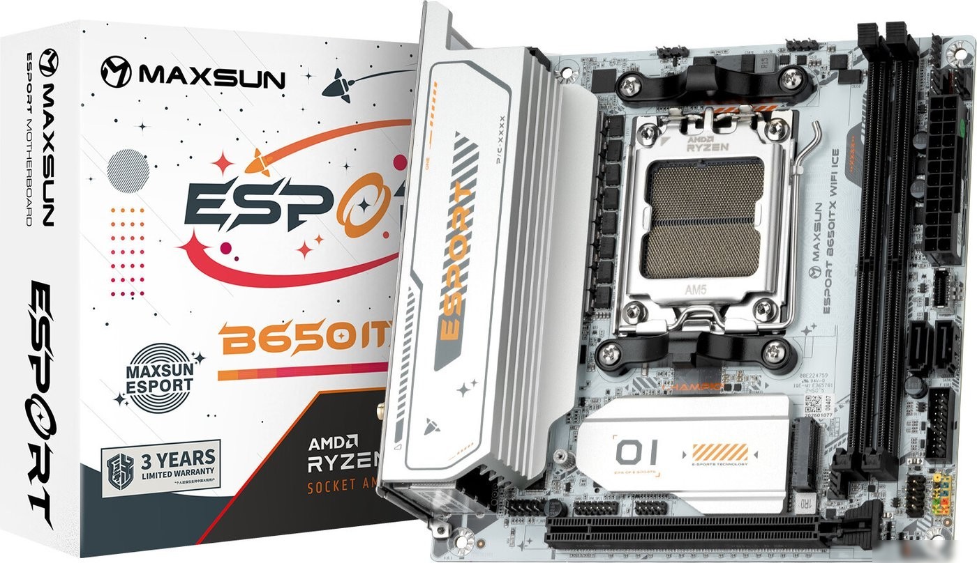 Материнская плата Maxsun eSport B650ITX WiFi Ice