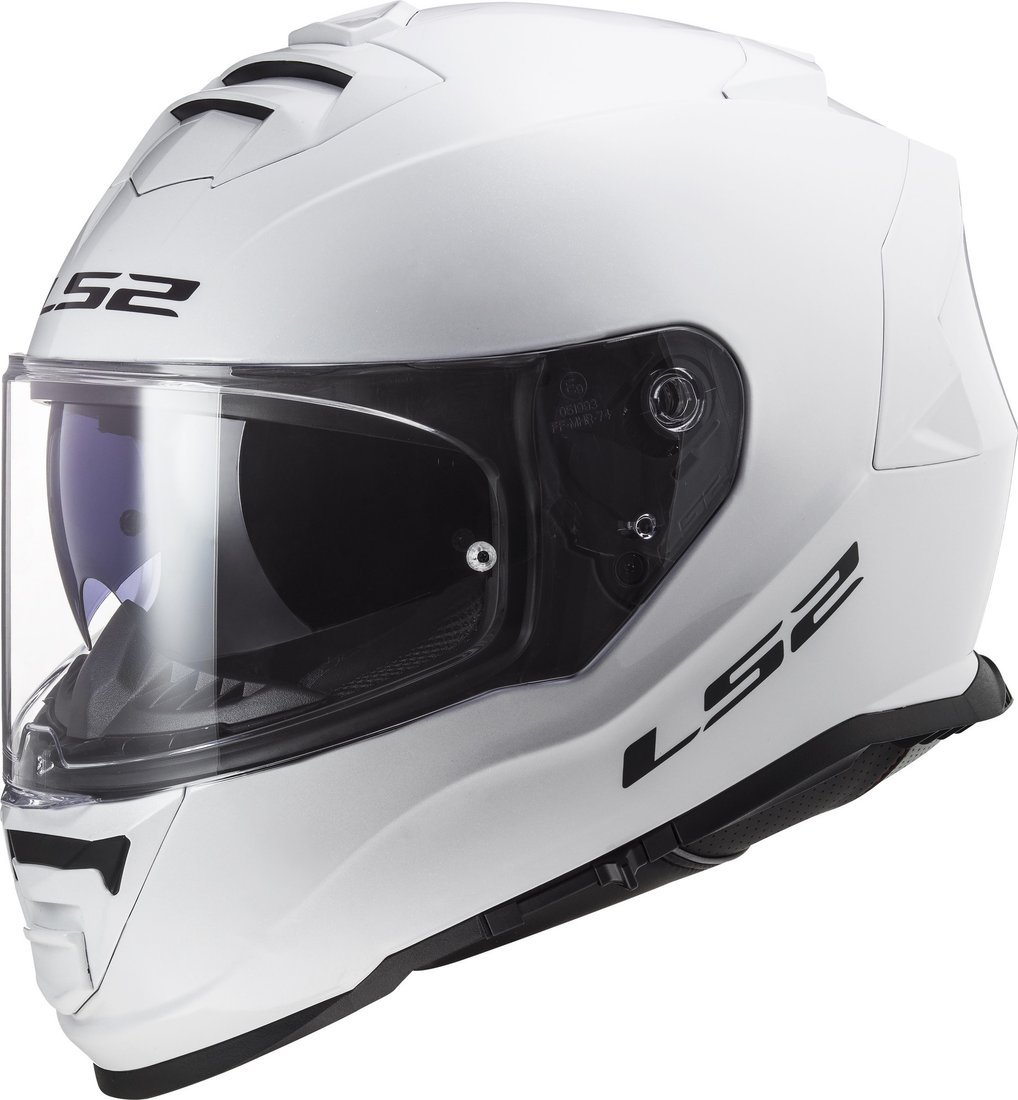 Мотошлем LS2 FF800 Storm II Solid (XXL, глянцевый белый)