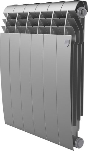 Биметаллический радиатор Royal Thermo Biliner B 500 Серебристый - 6 секций